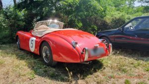 Jaguar Cabriolet rouge