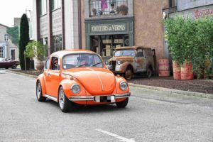 coccinelle orange vue de 3/4