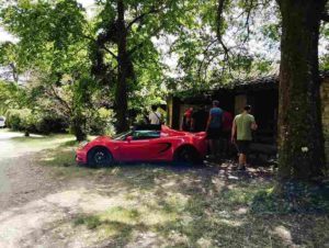 Voiture Sport vintage rouge